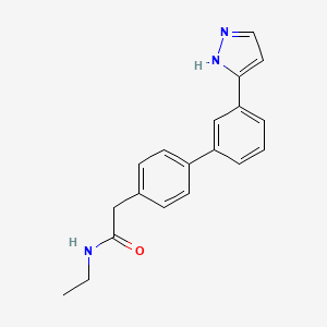 N-ethyl-2-[3'-(1H-pyrazol-3-yl)-4-biphenylyl]acetamide