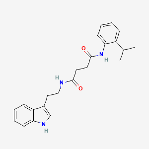 N-[2-(1H-indol-3-yl)ethyl]-N'-(2-isopropylphenyl)succinamide