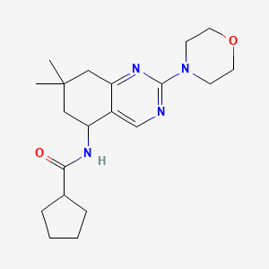 N-[7,7-dimethyl-2-(4-morpholinyl)-5,6,7,8-tetrahydro-5-quinazolinyl]cyclopentanecarboxamide