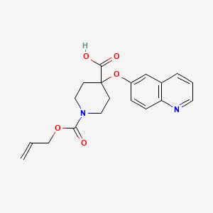 1-[(allyloxy)carbonyl]-4-(quinolin-6-yloxy)piperidine-4-carboxylic acid