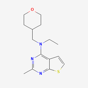 N-ethyl-2-methyl-N-(tetrahydro-2H-pyran-4-ylmethyl)thieno[2,3-d]pyrimidin-4-amine