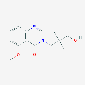 molecular formula C14H18N2O3 B4531486 3-(3-hydroxy-2,2-dimethylpropyl)-5-methoxyquinazolin-4(3H)-one 