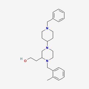 2-[4-(1-benzyl-4-piperidinyl)-1-(2-methylbenzyl)-2-piperazinyl]ethanol