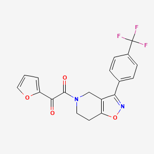 1-(2-furyl)-2-oxo-2-[3-[4-(trifluoromethyl)phenyl]-6,7-dihydroisoxazolo[4,5-c]pyridin-5(4H)-yl]ethanone