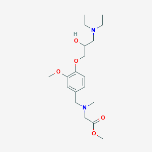 molecular formula C19H32N2O5 B4531518 methyl N-{4-[3-(diethylamino)-2-hydroxypropoxy]-3-methoxybenzyl}-N-methylglycinate 