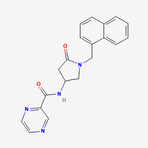 N-[1-(1-naphthylmethyl)-5-oxo-3-pyrrolidinyl]-2-pyrazinecarboxamide