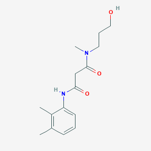 N'-(2,3-dimethylphenyl)-N-(3-hydroxypropyl)-N-methylmalonamide