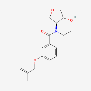 molecular formula C17H23NO4 B4531647 N-ethyl-N-[(3S*,4R*)-4-hydroxytetrahydrofuran-3-yl]-3-[(2-methylprop-2-en-1-yl)oxy]benzamide 