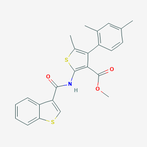 Methyl 2-[(1-benzothien-3-ylcarbonyl)amino]-4-(2,4-dimethylphenyl)-5-methyl-3-thiophenecarboxylate