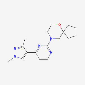 9-[4-(1,3-dimethyl-1H-pyrazol-4-yl)-2-pyrimidinyl]-6-oxa-9-azaspiro[4.5]decane trifluoroacetate