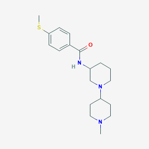 molecular formula C19H29N3OS B4531663 N-(1'-methyl-1,4'-bipiperidin-3-yl)-4-(methylthio)benzamide 