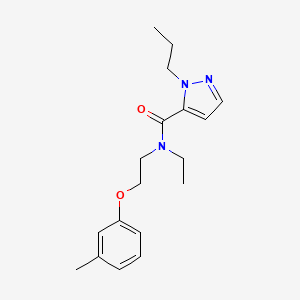 N-ethyl-N-[2-(3-methylphenoxy)ethyl]-1-propyl-1H-pyrazole-5-carboxamide