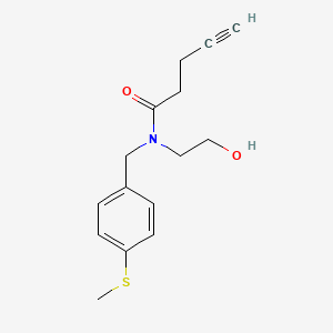 N-(2-hydroxyethyl)-N-[4-(methylthio)benzyl]pent-4-ynamide