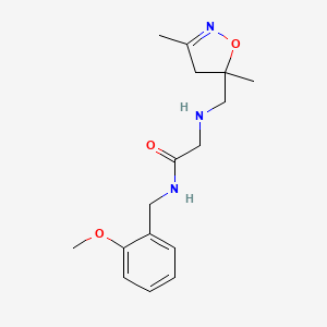 2-{[(3,5-dimethyl-4,5-dihydroisoxazol-5-yl)methyl]amino}-N-(2-methoxybenzyl)acetamide