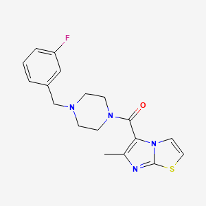 5-{[4-(3-fluorobenzyl)piperazin-1-yl]carbonyl}-6-methylimidazo[2,1-b][1,3]thiazole