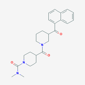 N,N-dimethyl-4-{[3-(1-naphthoyl)-1-piperidinyl]carbonyl}-1-piperidinecarboxamide