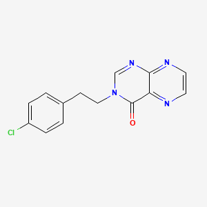 3-[2-(4-chlorophenyl)ethyl]pteridin-4(3H)-one