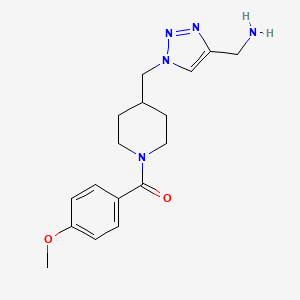 [(1-{[1-(4-methoxybenzoyl)-4-piperidinyl]methyl}-1H-1,2,3-triazol-4-yl)methyl]amine trifluoroacetate