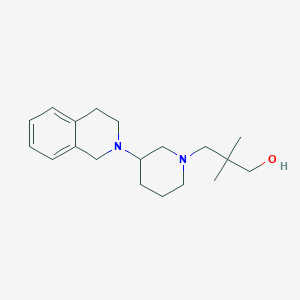 3-[3-(3,4-dihydro-2(1H)-isoquinolinyl)-1-piperidinyl]-2,2-dimethyl-1-propanol