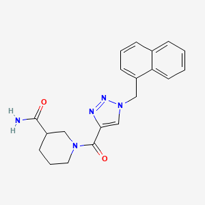 1-{[1-(1-naphthylmethyl)-1H-1,2,3-triazol-4-yl]carbonyl}-3-piperidinecarboxamide