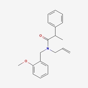 molecular formula C20H23NO2 B4531936 N-allyl-N-(2-methoxybenzyl)-2-phenylpropanamide 