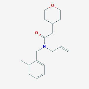 N-allyl-N-(2-methylbenzyl)-2-(tetrahydro-2H-pyran-4-yl)acetamide