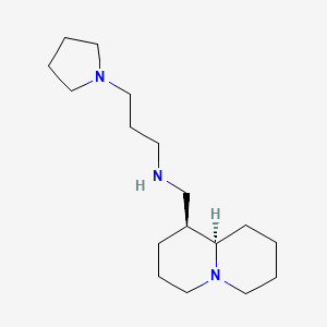 molecular formula C17H33N3 B4531974 N-[(1S,9aR)-octahydro-2H-quinolizin-1-ylmethyl]-3-pyrrolidin-1-ylpropan-1-amine 