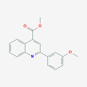 molecular formula C18H15NO3 B453199 Methyl 2-(3-methoxyphenyl)quinoline-4-carboxylate 