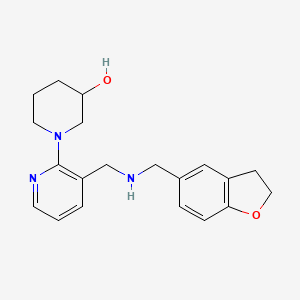 molecular formula C20H25N3O2 B4531998 1-(3-{[(2,3-dihydro-1-benzofuran-5-ylmethyl)amino]methyl}-2-pyridinyl)-3-piperidinol 