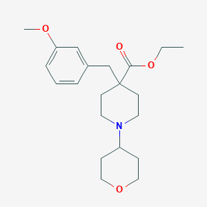 ethyl 4-(3-methoxybenzyl)-1-(tetrahydro-2H-pyran-4-yl)-4-piperidinecarboxylate