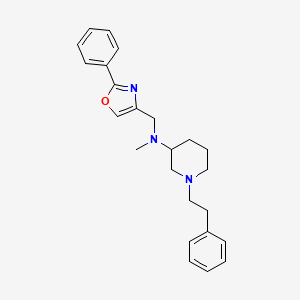 N-methyl-1-(2-phenylethyl)-N-[(2-phenyl-1,3-oxazol-4-yl)methyl]-3-piperidinamine