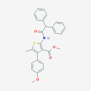 Methyl 2-[(diphenylacetyl)amino]-4-(4-methoxyphenyl)-5-methyl-3-thiophenecarboxylate