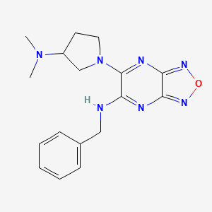 N-benzyl-6-[3-(dimethylamino)-1-pyrrolidinyl][1,2,5]oxadiazolo[3,4-b]pyrazin-5-amine