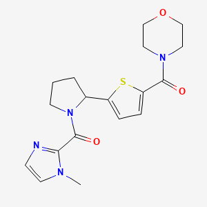 4-[(5-{1-[(1-methyl-1H-imidazol-2-yl)carbonyl]-2-pyrrolidinyl}-2-thienyl)carbonyl]morpholine