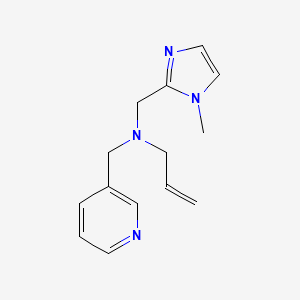 molecular formula C14H18N4 B4532093 N-[(1-methyl-1H-imidazol-2-yl)methyl]-N-(pyridin-3-ylmethyl)prop-2-en-1-amine 