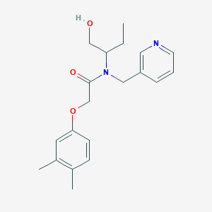 molecular formula C20H26N2O3 B4532108 2-(3,4-dimethylphenoxy)-N-[1-(hydroxymethyl)propyl]-N-(pyridin-3-ylmethyl)acetamide 