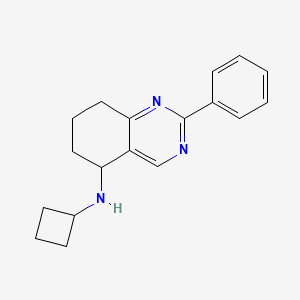 molecular formula C18H21N3 B4532148 N-cyclobutyl-2-phenyl-5,6,7,8-tetrahydro-5-quinazolinamine 