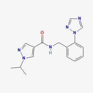 1-isopropyl-N-[2-(1H-1,2,4-triazol-1-yl)benzyl]-1H-pyrazole-4-carboxamide