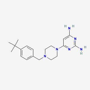 molecular formula C19H28N6 B4532191 6-[4-(4-tert-butylbenzyl)piperazin-1-yl]pyrimidine-2,4-diamine 