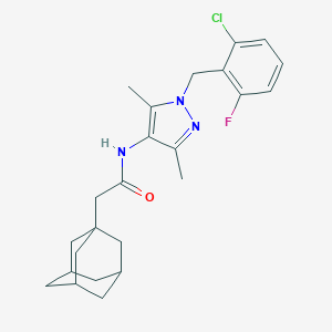 2-(1-adamantyl)-N-[1-(2-chloro-6-fluorobenzyl)-3,5-dimethyl-1H-pyrazol-4-yl]acetamide