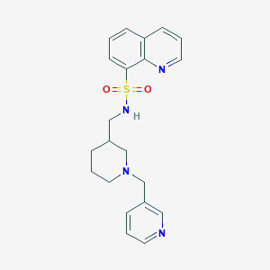 N-{[1-(3-pyridinylmethyl)-3-piperidinyl]methyl}-8-quinolinesulfonamide
