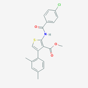 Methyl 2-[(4-chlorobenzoyl)amino]-4-(2,4-dimethylphenyl)-3-thiophenecarboxylate