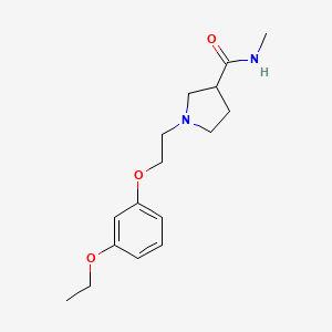 1-[2-(3-ethoxyphenoxy)ethyl]-N-methylpyrrolidine-3-carboxamide
