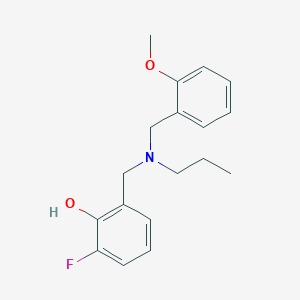 molecular formula C18H22FNO2 B4532239 2-fluoro-6-{[(2-methoxybenzyl)(propyl)amino]methyl}phenol 