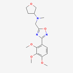 N-methyl-N-{[3-(2,3,4-trimethoxyphenyl)-1,2,4-oxadiazol-5-yl]methyl}tetrahydro-3-furanamine