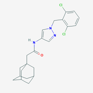 2-(1-adamantyl)-N-[1-(2,6-dichlorobenzyl)-1H-pyrazol-4-yl]acetamide