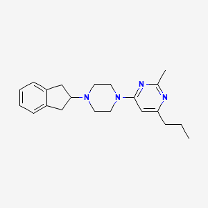 4-[4-(2,3-dihydro-1H-inden-2-yl)piperazin-1-yl]-2-methyl-6-propylpyrimidine
