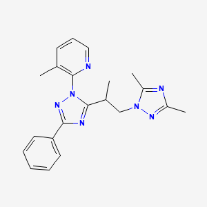 2-{5-[2-(3,5-dimethyl-1H-1,2,4-triazol-1-yl)-1-methylethyl]-3-phenyl-1H-1,2,4-triazol-1-yl}-3-methylpyridine