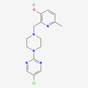2-{[4-(5-chloropyrimidin-2-yl)piperazin-1-yl]methyl}-6-methylpyridin-3-ol