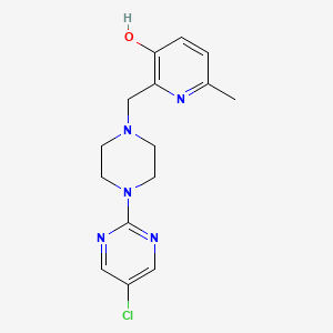 molecular formula C15H18ClN5O B4532308 2-{[4-(5-chloropyrimidin-2-yl)piperazin-1-yl]methyl}-6-methylpyridin-3-ol 